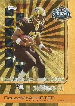 2003 Topps Super Bowl XXXVII Card Show - Gold #4 Deuce McAllister Front