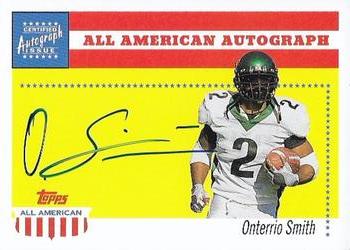 2003 Topps All American - Autographs #AA-OS Onterrio Smith Front