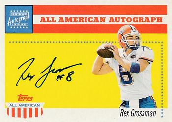 2003 Topps All American - Autographs #AA-RG Rex Grossman Front