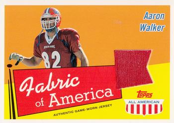 2003 Topps All American - Fabric of America #FA-AWA Aaron Walker Front