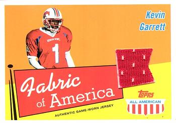 2003 Topps All American - Fabric of America #FA-KG Kevin Garrett Front