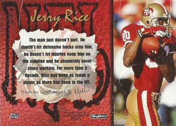 1996 SkyBox Impact - No Surrender #16 Jerry Rice Back