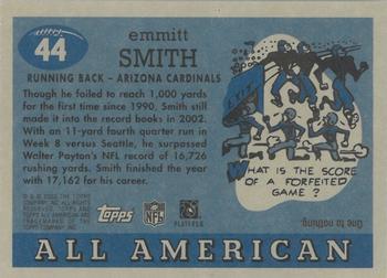 2003 Topps All American - Foil #44 Emmitt Smith Back