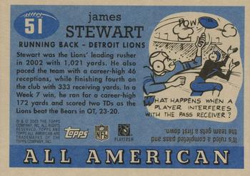 2003 Topps All American - Foil #51 James Stewart Back