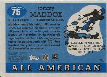 2003 Topps All American - Foil #75 Tommy Maddox Back