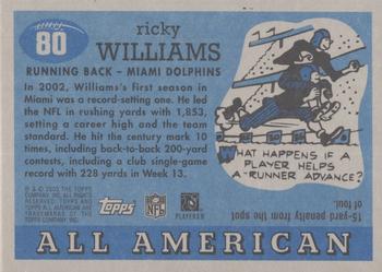 2003 Topps All American - Foil #80 Ricky Williams Back