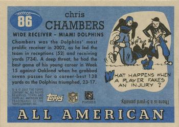 2003 Topps All American - Foil #86 Chris Chambers Back