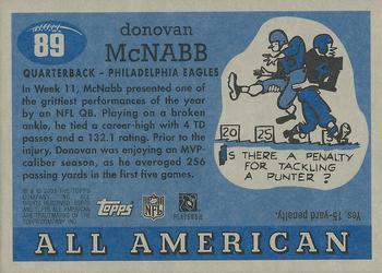 2003 Topps All American - Foil #89 Donovan McNabb Back