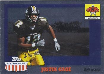 2003 Topps All American - Foil #104 Justin Gage Front