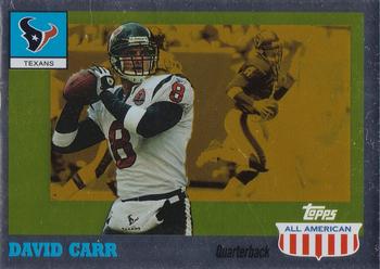 2003 Topps All American - Foil Gold #28 David Carr Front
