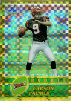 2003 Topps Chrome - Gold Xfractors #166 Carson Palmer Front