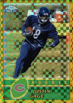 2003 Topps Chrome - Gold Xfractors #213 Justin Gage Front