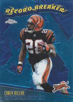 2003 Topps Chrome - Record Breakers #RB6 Corey Dillon Front