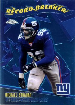 2003 Topps Chrome - Record Breakers #RB21 Michael Strahan Front
