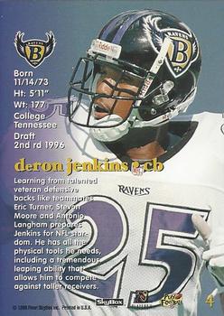 1996 SkyBox Impact Rookies #4 DeRon Jenkins Back