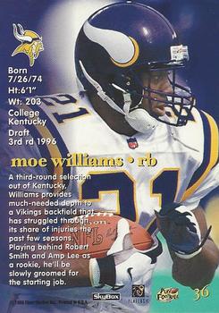 1996 SkyBox Impact Rookies #36 Moe Williams Back
