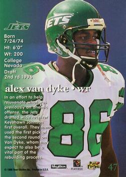 1996 SkyBox Impact Rookies #47 Alex Van Dyke Back