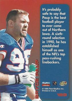 1996 SkyBox Impact Rookies #133 Bryce Paup Back