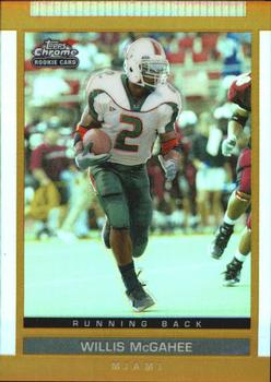 2003 Topps Draft Picks & Prospects - Chrome Gold Refractors #140 Willis McGahee Front