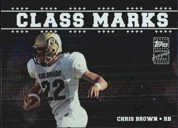 2003 Topps Draft Picks & Prospects - Class Marks Autographs Silver #CM-CB Chris Brown Front