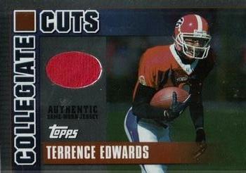 2003 Topps Draft Picks & Prospects - Collegiate Cuts Foil #CC-TE Terrence Edwards Front