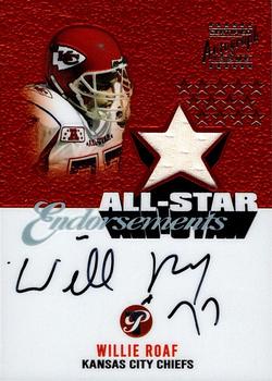 2003 Topps Pristine - All-Star Endorsements Jersey Autographs #ASE-WR Willie Roaf Front