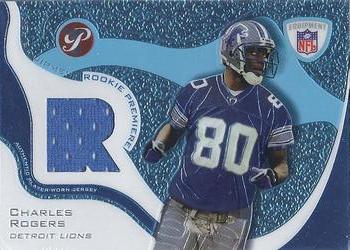 2003 Topps Pristine - Rookie Premiere Jerseys #RPR-CR Charles Rogers Front