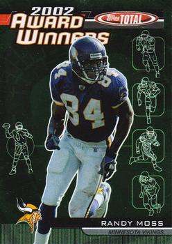 2003 Topps Total - Award Winners #AW14 Randy Moss Front
