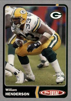 2003 Topps Total - Silver #76 William Henderson Front