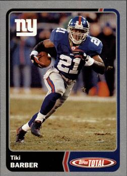 2003 Topps Total - Silver #245 Tiki Barber Front