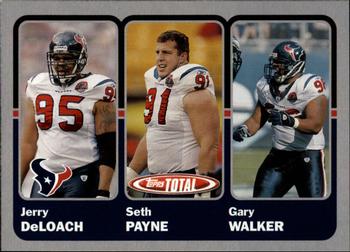 2003 Topps Total - Silver #343 Gary Walker / Jerry Deloach / Seth Payne Front