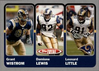 2003 Topps Total - Silver #359 Damione Lewis / Grant Wistrom / Leonard Little Front