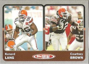 2003 Topps Total - Silver #382 Courtney Brown / Kenard Lang Front