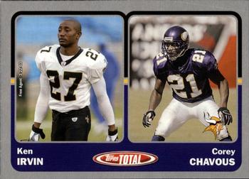 2003 Topps Total - Silver #406 Ken Irvin / Corey Chavous Front