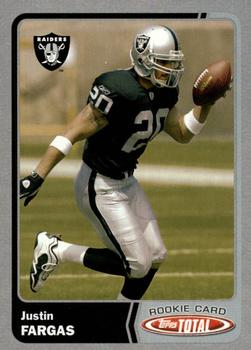 2003 Topps Total - Silver #540 Justin Fargas Front