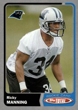 2003 Topps Total - Silver #546 Ricky Manning Front