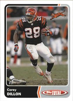 2003 Topps Total - Team Checklists #TC7 Corey Dillon Front