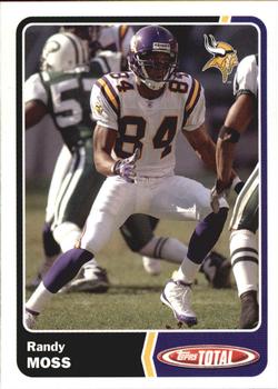2003 Topps Total - Team Checklists #TC18 Randy Moss Front