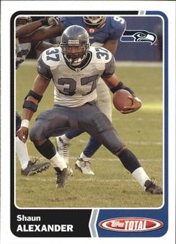 2003 Topps Total - Team Checklists #TC28 Shaun Alexander Front