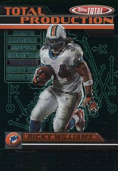 2003 Topps Total - Total Production #TP6 Ricky Williams Front