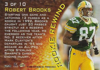 1996 SkyBox Impact Rookies - Rookie Rewind #3 Robert Brooks Back