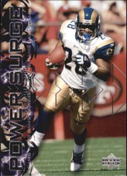 2003 Upper Deck - Power Surge #PS-1 Marshall Faulk Front