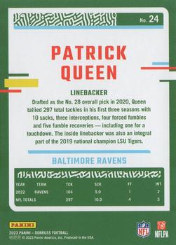 2023 Donruss #24 Patrick Queen Back
