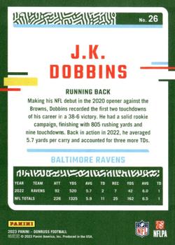 2023 Donruss #26 J.K. Dobbins Back