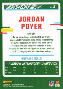 2023 Donruss #31 Jordan Poyer Back