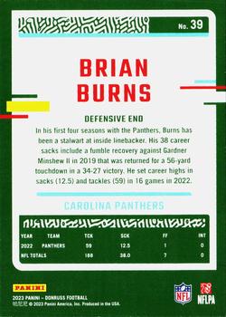 2023 Donruss #39 Brian Burns Back