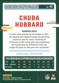 2023 Donruss #40 Chuba Hubbard Back
