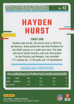 2023 Donruss #42 Hayden Hurst Back