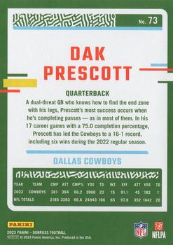 2023 Donruss #73 Dak Prescott Back