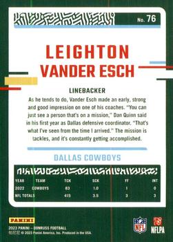 2023 Donruss #76 Leighton Vander Esch Back